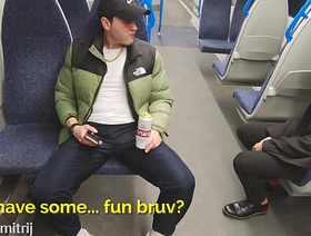 risky anonymous bareback fuck on a night train out of London gay asian massage porn video