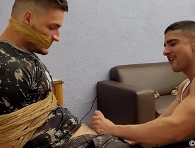 Samuel Hodecker and Lucas Mancinni are soldiers having fun bound and gagged blowjob cum over face undefined PREVIEW taiwan gay boy porn