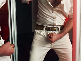 A handsome guy masturbates in front of a mirror. I finish loudly and fill the mirror with my sperm. chinese sleep gay porn