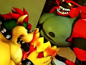 Bowser x Incineroar chinese gay boy porn