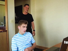 Step Dad Puts A Stop To His Step Son's Jerkathon By Filling His Hungry Holes - Jax Thirio, Jesse Bolton chinese gay hunk porn