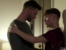BOyfriends Cyrus Stark and Caden Jackson celebrating together with tender and passionate lovemaking indonesian gay porn video