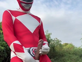 Power Ranger wanking outdoor. chinese gay porn hub