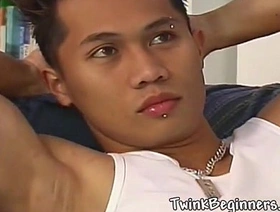 Sexy Asian twink loves jerking off hot gay desi porn