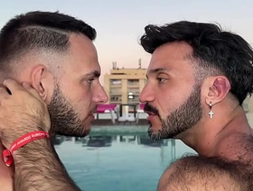 Sweat sulfurous fuck between hairy guys chinese creampie gay porn