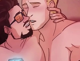 Iron Man x Captain America - Tony Stark x Steve Rogers Stony Marvel gay sex hot gay cute porn