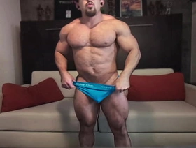 Straight bodybuilder shows off by flexing and posing huge muscular body free gay japan porn