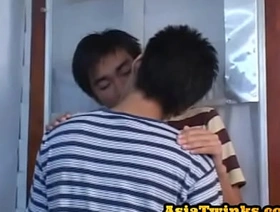 Skinny Asian barebacked in missionary pose after 69ing hot gay porn desi