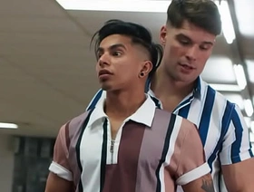 Bowling Alley Fuckdown  MEN   Malik Delgaty, Angel Santana gay japan time freeze porn