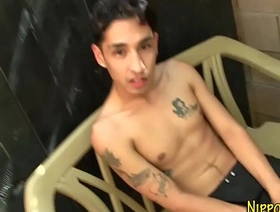 Japanese guy jerks off chinese spanking gay porn