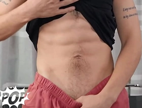 Horny Willy Lies Back On The Couch And Strokes His Cock Until He Cums On His Belly - TWINKPOP porn gay korean cute