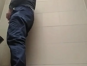 Young guy peeing with his uncut cock in a highway toilet korean gay student porn