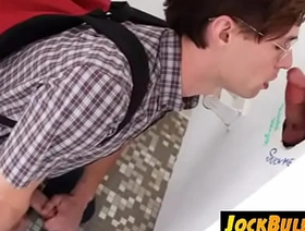 Sucking My Teacher's Cock at the Gloryhole-JockBully gay porn korean teens