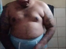 Vaibhav Jerks Off & Cums In His Blue Cock Case Undies gay porn chinese bear