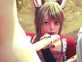 Yaoi Femboy - Threesome Femboys Hard Sex - Sissy crossdress Japanese Asian Manga Anime Game Porn Gay korean gay porn jerk off