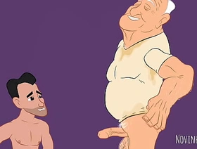 Twink mamando vovô babão - animação japan gay porn nipple