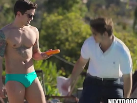 Hot jock Dakota Payne seducing a new pool guy japan uncensored gay porn