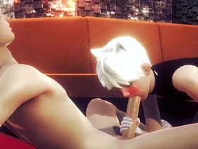 Yaoi Femboy - Alan Handjob and blowjob - Sissy Trap Crossdresser Anime Manga Japanese Asian Game Porn Gay korean gay muscle porn