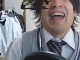 JAPANESE UGLY BASTARD NUTS IN HIS PANTS AFTER TALKING TO GIRL hot asian bottom gay porn