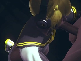 Vocaloid Femboy Yaoi - Can Len swallow this big cock? - Japanese Asian Manga anime game porn gay hot dude gay porn