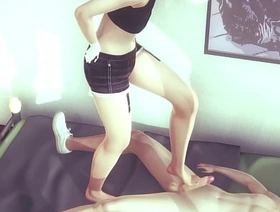 Yaoi Femboy - Alan is a naugthy cat boy plays with his hands and feet - Japanese asian manga anime 3D sissy gay porn handsome gay porn asia