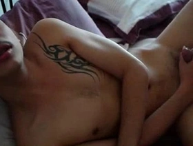 Thai Gay Boy Kai wanking his asian cock gay chinese men porn