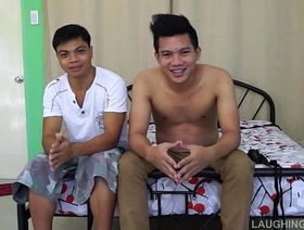 Asian Boy Rolly Gets Tickled and Jizzed On indonesia gay porn videos