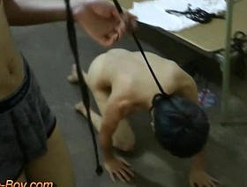 Slim Horny Slave Boy Doggy Trainning gay sex chinese porn