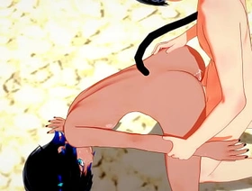 Yaoi - Catboy x Foxboy bareback twice - Sissy crossdress Japanese Asian Manga Anime Film  Game Porn Gay anime gay hot porn