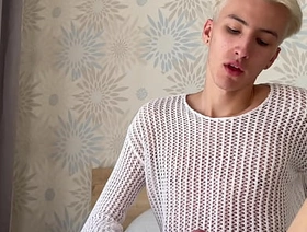 Daddy jerks off his stepson's big cock and helps him cum a lot oav japan gay porn