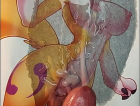 Sunglasses Renamon (Digimon) furry tribute (double) chinese gay boys porn