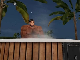 chris chester relaxes himself in hot tub pinoy gay porn hot