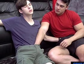 FamilyTwink - Gym Bro Fuck his Skinny Little StepBrother korean army gay porn