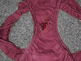 Jerking off on my Best Friends wet Panty hot asia gay porn