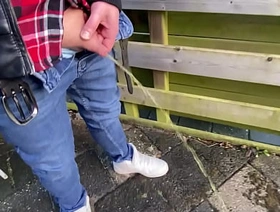 Really tiny dick peeing outside gay porn hot threesome