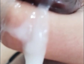 Leaking precum, cumming, jacking off my uncircumcised cock, extreme closeup. October 8, 2024. japan scat gay porn