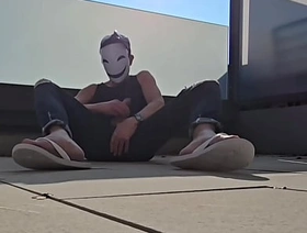 Outdoor indoor masturbation in jeans flip flops singapore gay massage porn