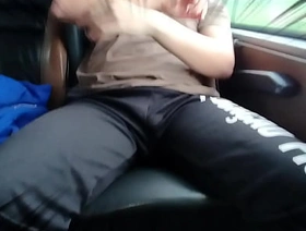 A stranger took advantage of my ass while I was showing off on the tour bus gay hot porn gif