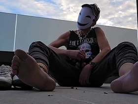 horny masturbator outdoor from sneaker to barefoot hot roblox gay porn