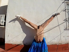 Sissy goddess in sheer dress exercises her gorgeous cock and ass and edge [4K 240 FPS hot gay porn art