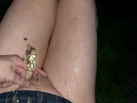 Neostinydick - Pissing on myself at the lake just before dawn [2024] porn gay hot sex