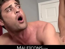 MaleIcons.com - Tommy Defendi's big cock stretching Lance Hart's ass in a passionate encounter taiwan gay porn movies