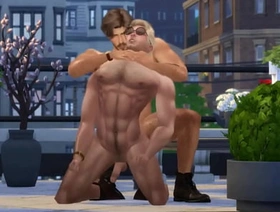 Hunky Sims 4 - Fuck and Furious (Sweaty Gay Sex in Summer Heat) hot gay jock porn
