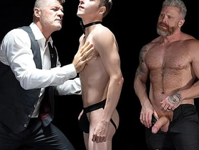 Master Had His Slave to Position on All Fours and Dove Face First Between the Cheeks - Boyforpay gay porn japan athlete