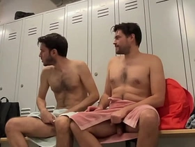 Caught fucking in changing room (public gay exhibitionist locker room sex) asia massage gay porn