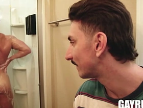 Kyle's Post-Workout Surprise: Michael's Shower Invasion hot muscles gay porn