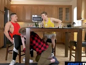 FamilyTwink - Lucky Uncle Fucks his Two Young Boys chinese gay story porn