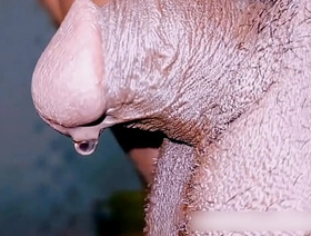 Shemale anal fuck with huge dildo while cock locked in chastity cage and pissing natsuki japan gay porn