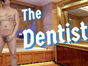 A dental patient sucked his dentist cock at the adult store glory hole and they continue fucking at the clinic hot daddy gay porn