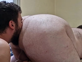 Eating a hairy bear's fat ass hot gay twink porn